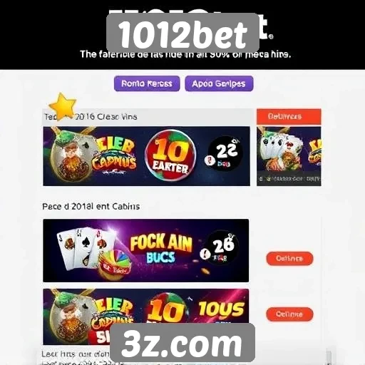 Ofertas de bônus e promoções no 1012bet